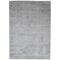 Modern Handloom Silk Dark Grey 5' x 7' Rug