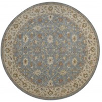 Traditional-Persian/Oriental Hand Tufted Wool Grey 8' x 8' Rug