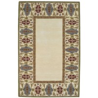 Traditional-Persian/Oriental Hand Tufted Wool Cream 5' x 8' Rug