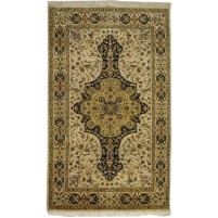 Traditional-Persian/Oriental Hand Knotted Wool beige 3' x 5' Rug