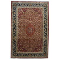 Traditional-Persian/Oriental Hand Knotted Wool Red 7' x 10' Rug