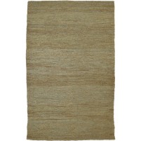 Modern Hand Knotted Jute Gold 5' x 8' Rug