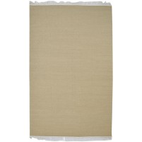 Modern Dhurrie Wool beige 5' x 8' Rug