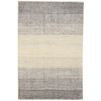 Modern Handloom Silk Grey 4' x 6' Rug