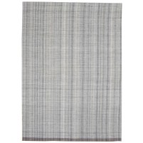 Modern Hand Woven Wool Grey 5' x 7' Rug