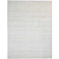 Modern Hand Knotted Wool Sage 8' x 11' Rug