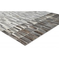 Jakarta Hand Woven Leather JAK2005 Abstract Rug