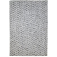 Modern Hand Woven Cotton Grey 6' x 9' Rug