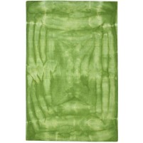 Modern Hand Tufted Wool Green 5' x 8' Rug