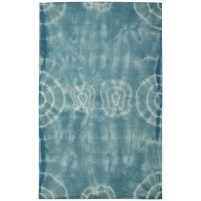 Modern Hand Tufted Wool Teal Blue 5' x 8' Rug