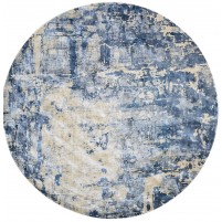 Modern Handloom Silk Blue 8' x 10' Rug