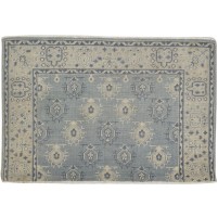 Traditional-Persian/Oriental Hand Knotted Wool Blue 5' x 3' Rug