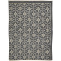 Modern Hand Knotted Wool Charcoal 2' x 3' Rug