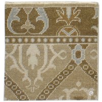 Traditional-Persian/Oriental Hand Knotted Wool Sand 2' x 2' Rug