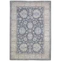 Traditional-Persian/Oriental Hand Knotted Wool Charcoal 6' x 9' Rug