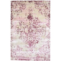Modern Handloom Silk (Silkette) Purple 6' x 9' Rug