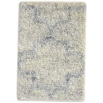 Shag Hand Knotted Wool Green 1' x 2' Rug