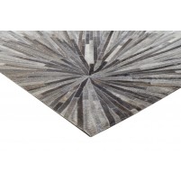 Jakarta Hand Woven Leather JAK2008 Abstract Rug