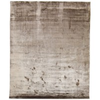 Modern Handloom Silk (Silkette) Brown 7' x 8' Rug