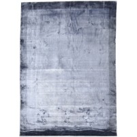 Modern Handloom Silk (Silkette) Dark Grey 6' x 8' Rug