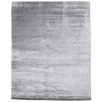 Modern Handloom Silk (Silkette) Grey 7' x 8' Rug