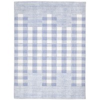 Modern Handloom Pet Yarn Blue 5' x 8' Rug