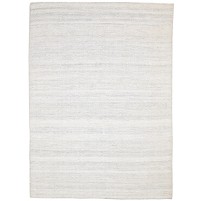 Modern Dhurrie Wool / Silk (Silkette) Sand 5' x 7' Rug