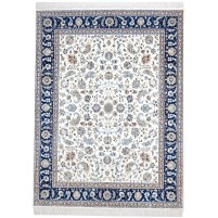 Traditional-Persian/Oriental Hand Knotted Wool Off-White 8' x 10' Rug