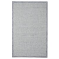 Henley 2042-Z2 Solid Textured Hand Tufted Rug Silver 5x8