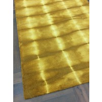 Handmade Woolen Shibori Gold Area Rug t-366 5x8