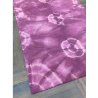 Handmade Woolen Shibori Purple Area Rug t-430 5x8