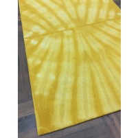 Handmade Woolen Shibori Gold Area Rug t-438 5x8