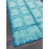 Handmade Woolen Shibori Blue Area Rug t-440 5x8