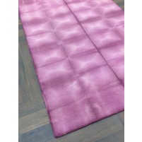 Handmade Woolen Shibori Voilet pink Area Rug t-441 5x8