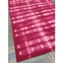 Handmade Woolen Shibori Red Area Rug t-445 5x8