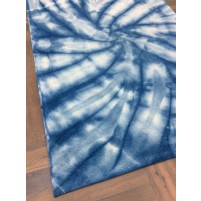 Handmade Woolen Shibori Blue Area Rug t-556 5x8