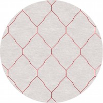 Katherine TS3001 Beige/Christmas Red 6' Round Rug