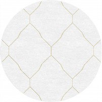 Katherine TS3001 Silver/Gold 4' Round Rug