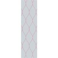 George TS3005 Light Grey / Pink Wool Hand-Tufted Rug - Runner 2'6" x 9'