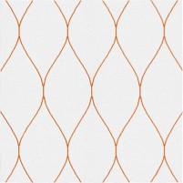 George TS3005 Silver / Orange Wool Hand-Tufted Rug - Square 4'