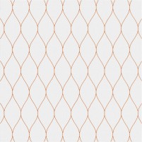 George TS3005 Silver / Orange Wool Hand-Tufted Rug - Square 9'