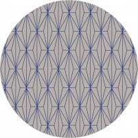 Floyd TS3013 Brown / Blue Hand-Tufted Rug - Round 9'