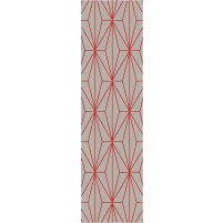 Floyd TS3013 Brown / Christmas Red Hand-Tufted Rug - Runner 2'6" x 9'