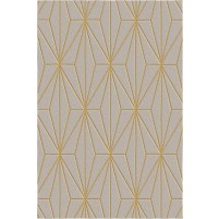 Floyd TS3013 Brown / Gold Hand-Tufted Rug - Rectangle 4' x 6'