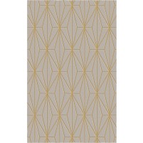 Floyd TS3013 Brown / Gold Hand-Tufted Rug - Rectangle 5' x 8'