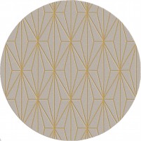 Floyd TS3013 Brown / Gold Hand-Tufted Rug - Round 6'