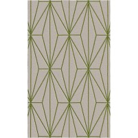 Floyd TS3013 Brown / Green Hand-Tufted Rug - Rectangle 3' x 5'