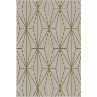 Floyd TS3013 Brown / Green Hand-Tufted Rug - Rectangle 4' x 6'