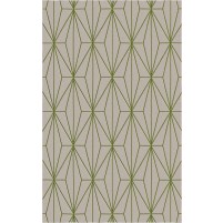 Floyd TS3013 Brown / Green Hand-Tufted Rug - Rectangle 5' x 8'
