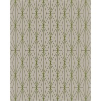 Floyd TS3013 Brown / Green Hand-Tufted Rug - Rectangle 8' x 10'